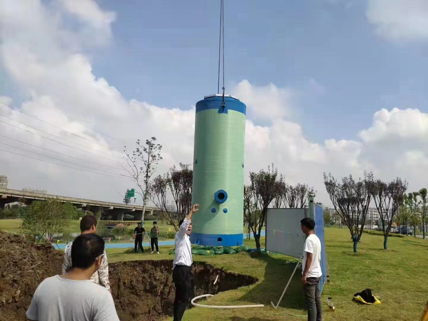 雨水 废水 生活污水一体式泵站 KPL智能提升泵系统 埋地式 定制玻璃钢